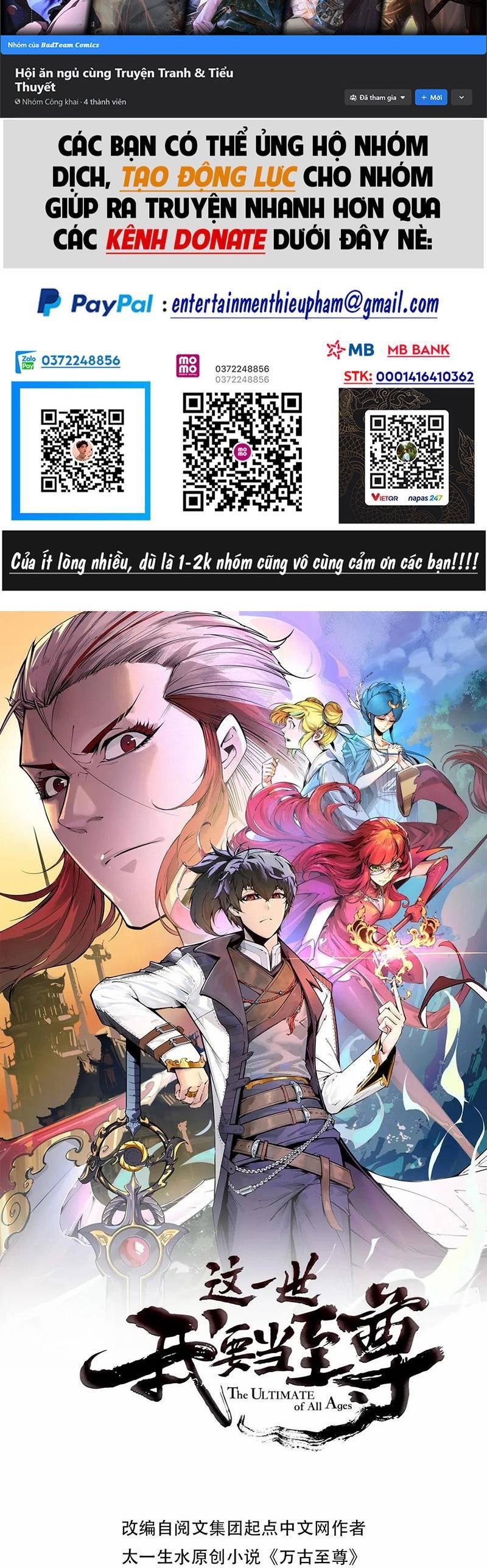 Vạn Cổ Chí Tôn chapter 171 - Upload bởi truyensieuhay.com