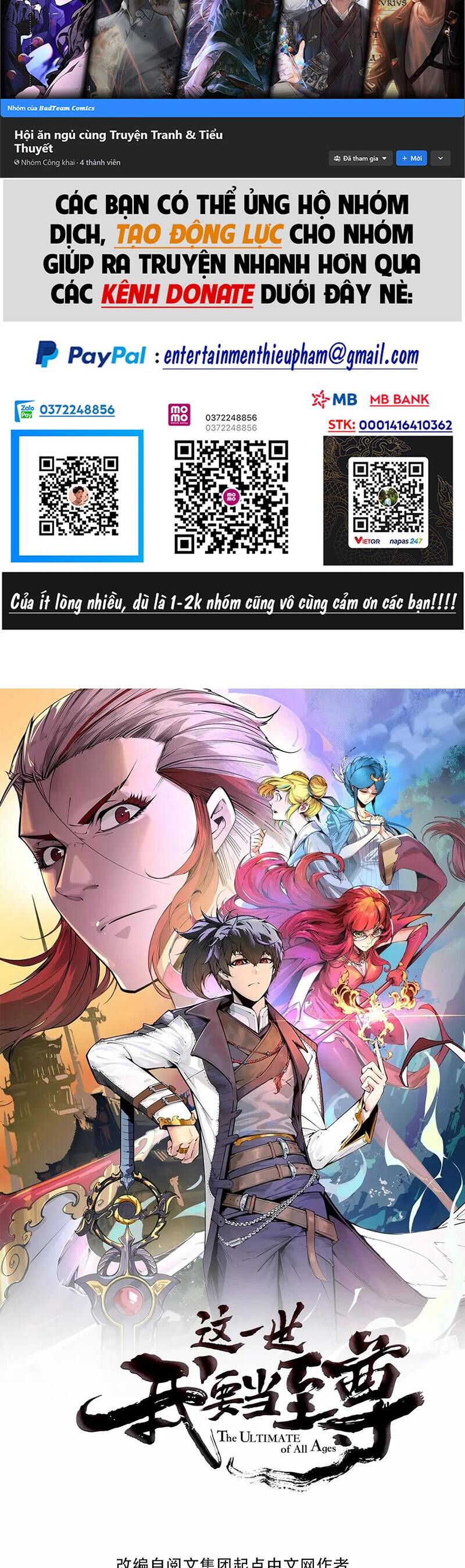 Vạn Cổ Chí Tôn chapter 172 - Upload bởi truyensieuhay.com