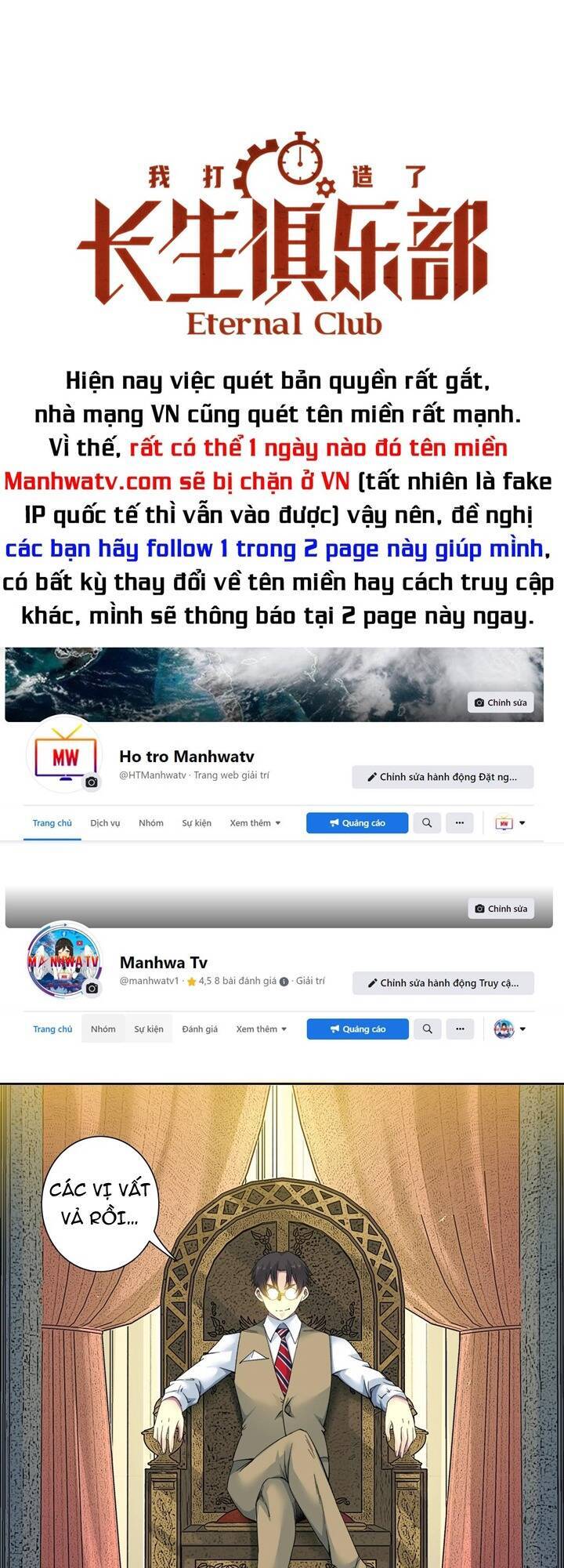 Câu Lạc Bộ Trường Sinh chapter 99 - Trang 1