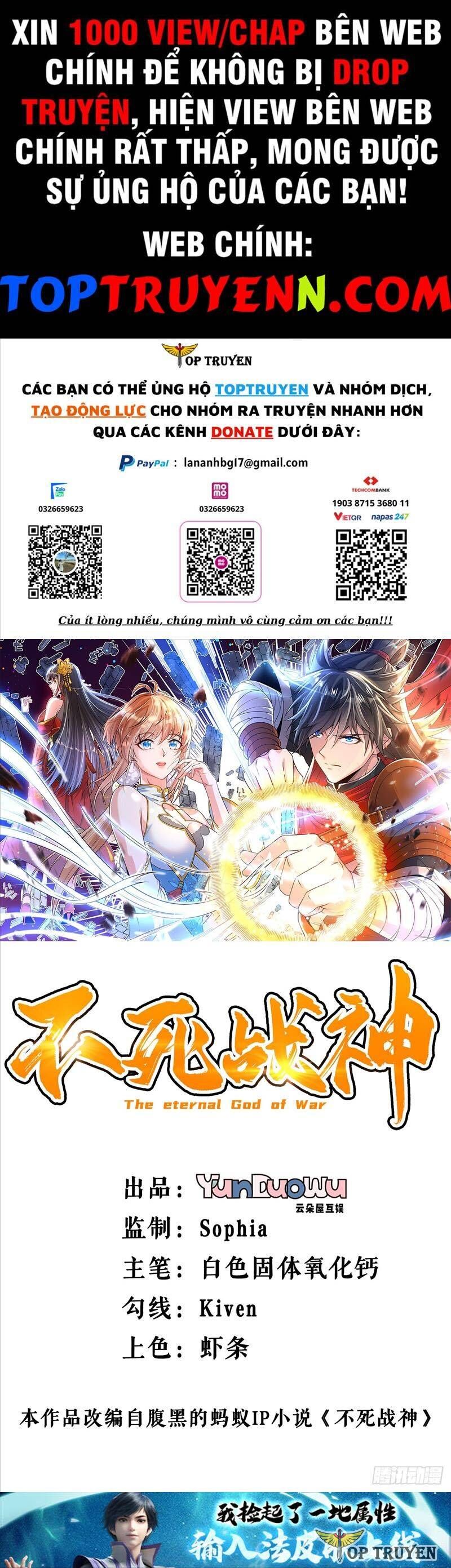 Chiến Thần Bất Tử chapter 38 - Trang 1