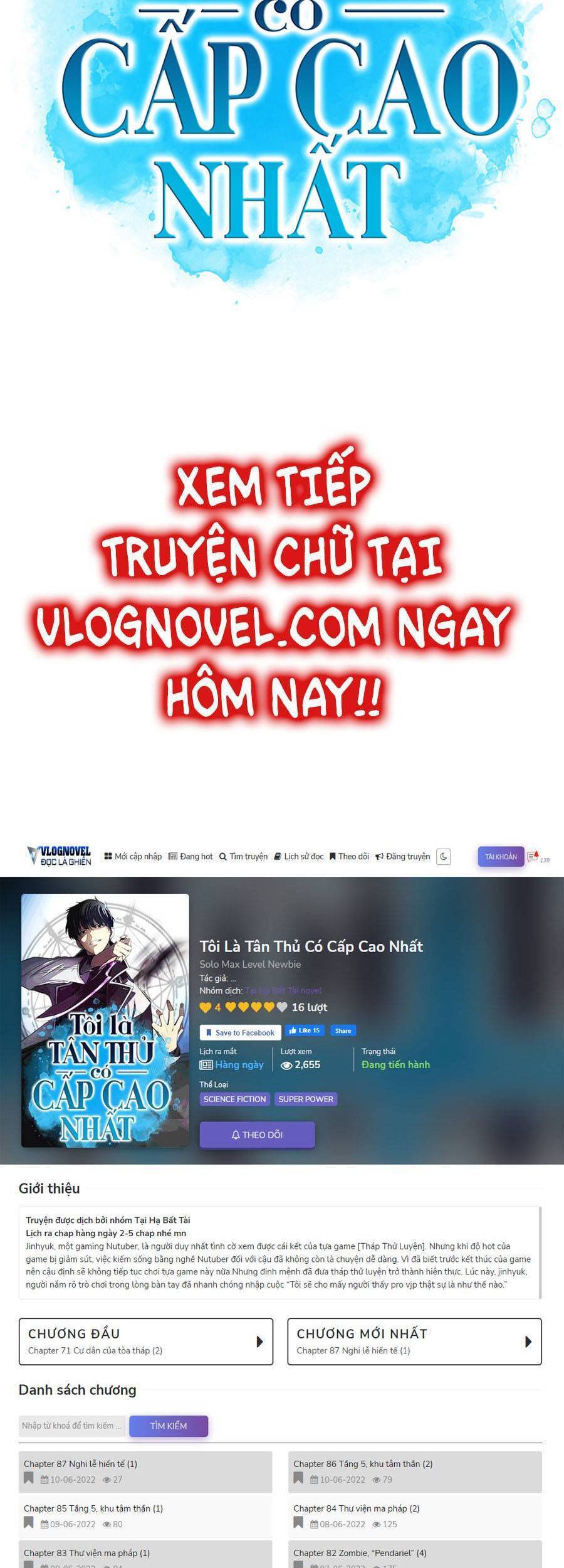 Người Chơi Mới Cấp Tối Đa chapter 52 - Upload bởi truyensieuhay.com