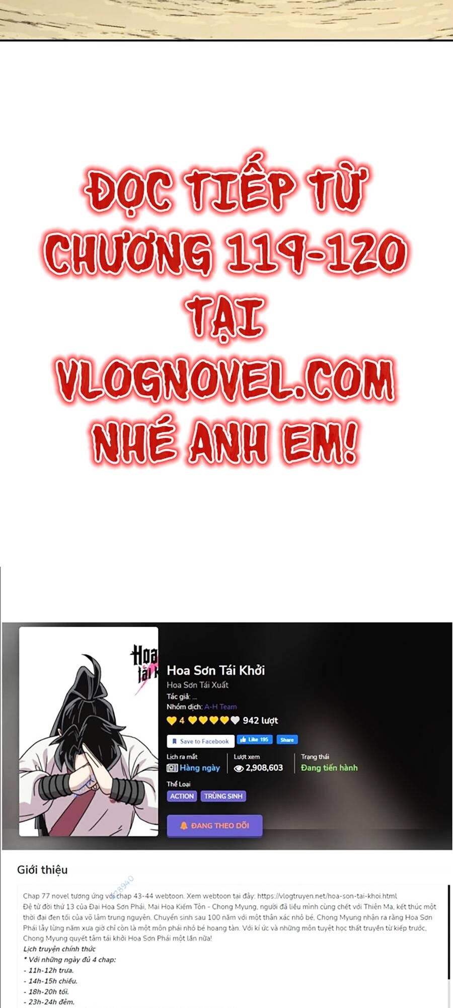 Hoa Sơn Tái Xuất chapter 73 - Upload bởi truyensieuhay.com