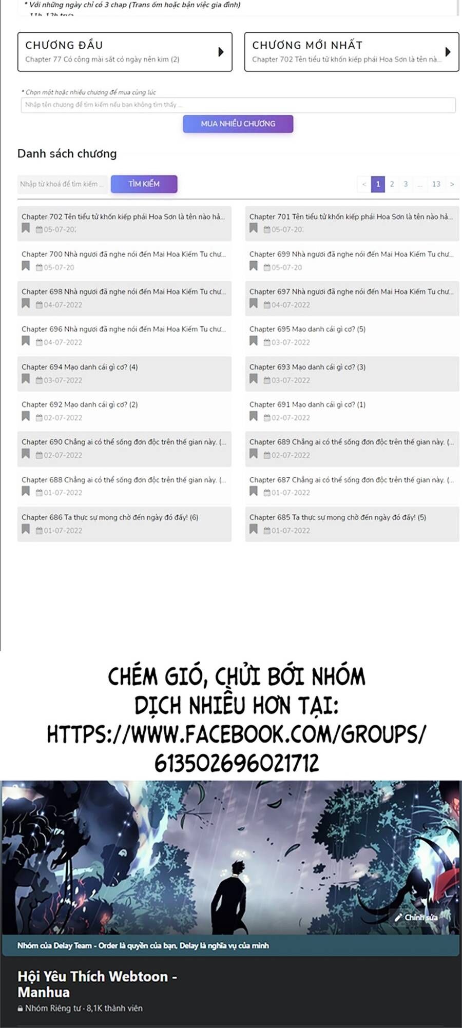 Hoa Sơn Tái Xuất chapter 73 - Upload bởi truyensieuhay.com
