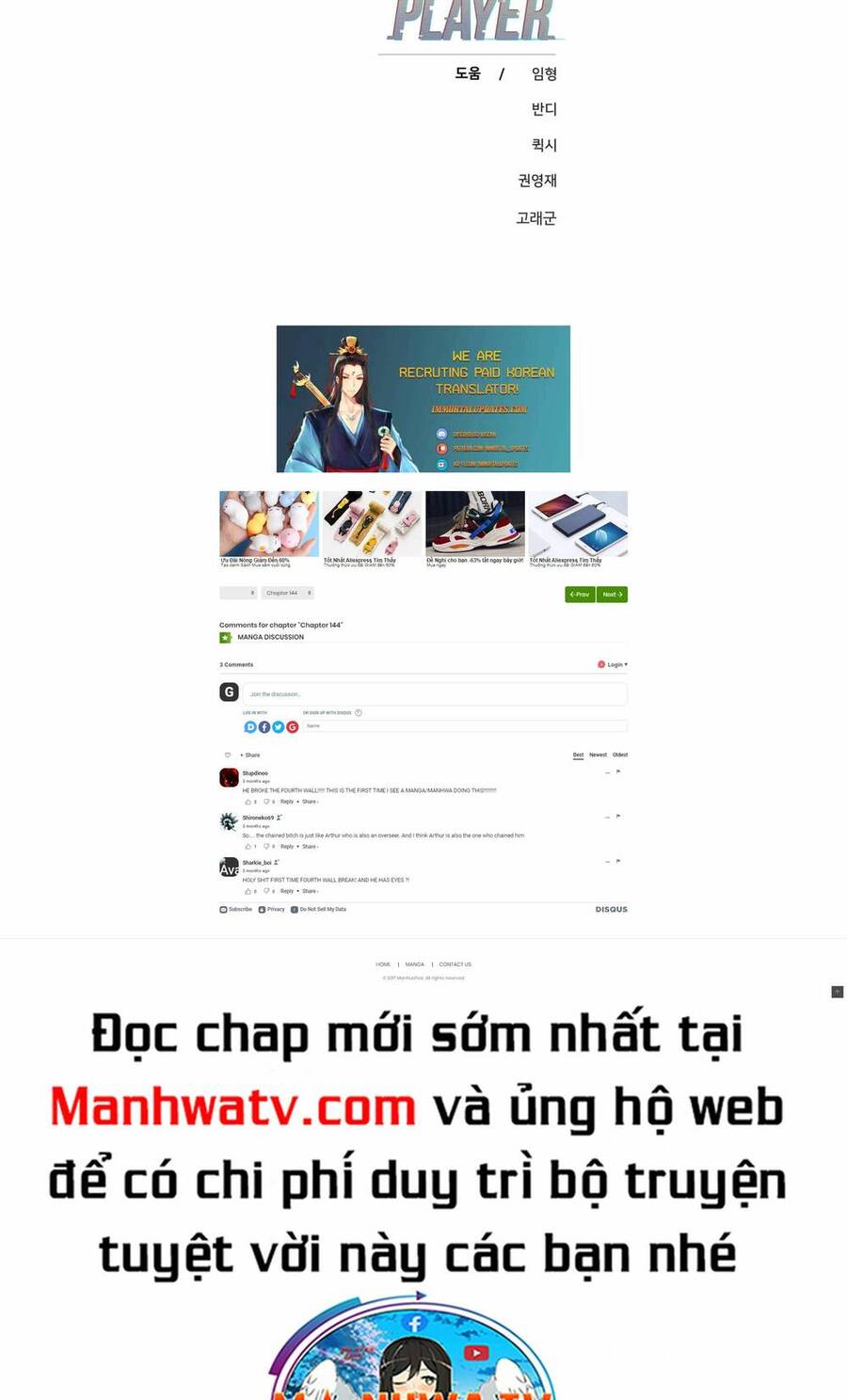 Player chapter 144 - Upload bởi truyensieuhay.com